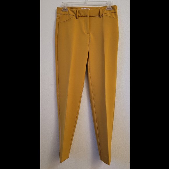 NEW Nanette Lapore Mustard Slim Leg Pants, Size 2 - Picture 5 of 13